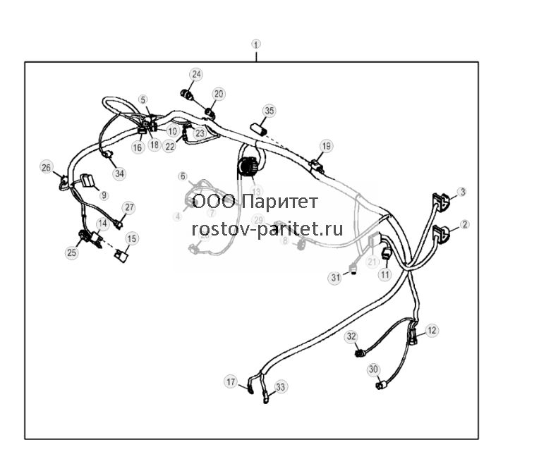 Жгут проводов двигателя и разъемы, 6090HDW01 - ST767708 307.jpg